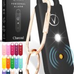 Vantamo Taschenalarm Extra Laut 130dB Mit 2 Lautsprechern Für Selbstverteidigung Frauen, Hell Taschenlampe & Batteriewarnung, Alarm Für Frauen Unterwegs Mit Schlüsselanhänger