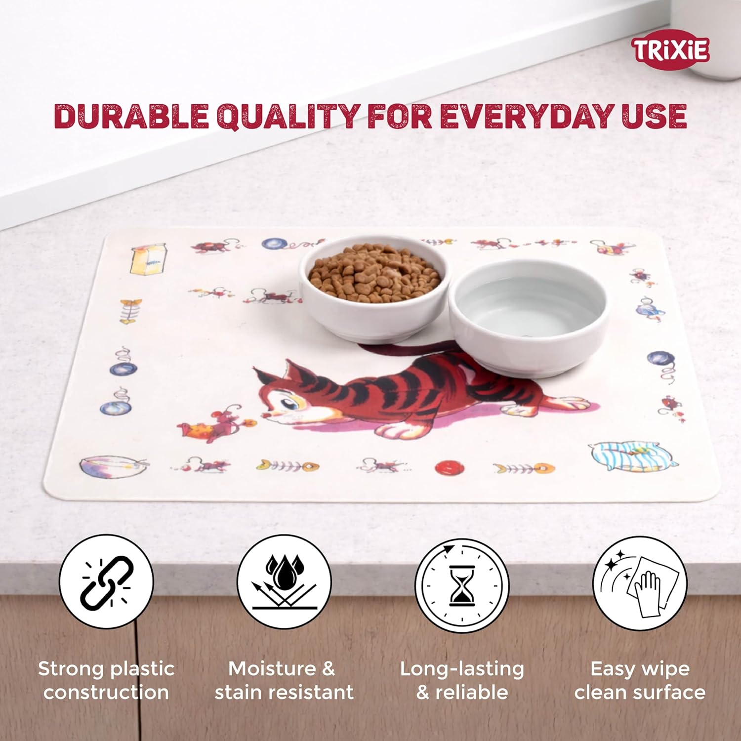 TRIXIE Rutschfeste Matte, Heimtierbedarf, Weiß – Bild 5