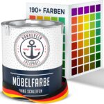 Hamburger Lack-Profi Möbelfarbe ohne Schleifen FARBAUSWAHL - GLANZAUSWAHL Möbellack Holz und Metall - für Innen & Außen (1 L)