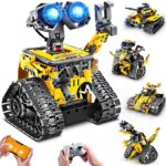 Technik Roboter für Kinder Bausatz - 5-in-1 mit Fernbedienung und App Steuerung | 520 Stück RC Wall Roboter/Tech Robot Wiederaufladbarer Geschenke für 6-12+ Jahre alte Jungen Mädchen