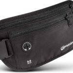 Die Bauchtasche zum Reisen - DIEBSTAHLSICHER mit RFID Schutz - Extra Flache Bauchtasche unter Kleidung tragbar - Hüfttasche - Reisebauchtasche - Geldgürtel für Damen und Herren