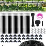 Bewässerungssystem Garten bewässerung 20 m Tropfbewässerungssystem, Gartenbewässerungssystem Gewächshaus, 25 Biegsames Nebelrohr, für Garten, Gewächshaus, Terrasse, Balkon