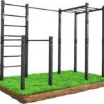 K-Sport: Calesthenics Turnstange für den Garten I Reckstange Garten bis 150 kg belastbar I Wetterfeste Kraftstation mit Barren, Sprossenwand, Klimmzugstange & Hangelleiter I Made in EU