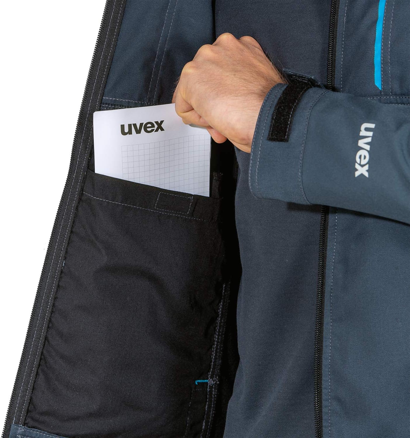 Uvex Tune-up Softshell-Arbeitsjacke für Herren - atmungsaktiv & wasserabweisend – Bild 5