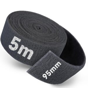 Schleifvlies Rolle 5 m x 95 mm Korn 1000, Schleifpad/Schleiffleece für Holz, Edelstahl, Metall und Schleifschwamm Professionelle Anwendungen