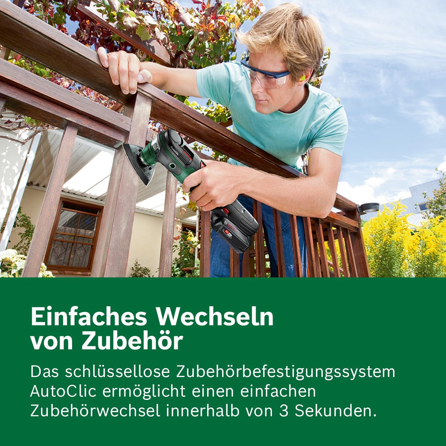 Bosch Home and Garden Bosch Akku Multifunktionswerkzeug AdvancedMulti 18 (ohne Akku, 18 Volt System, im Karton), 0603104000 – Bild 4