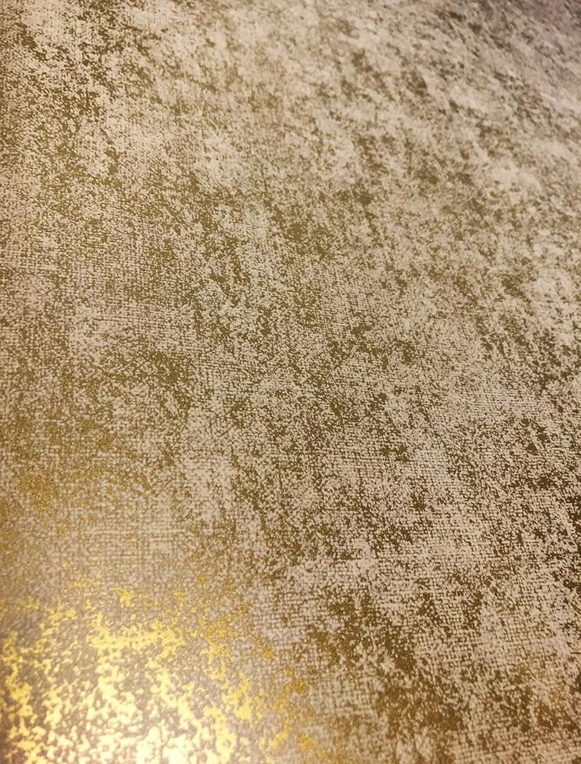 marburg Tapete Gold Uni Modern Edel Vliestapete Metallic Industrial für Schlafzimmer Wohnzimmer oder Küche 10.05m x 0.53m Made in Germany – Bild 2