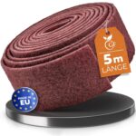 Schleifvlies Rolle 5m x 100mm Korn 240 – Vielseitiges Schleifvlies Metall, Holz, Lack, Edelstahl – Ideales Schleifpad, Schleifschwamm für professionelle Anwendungen