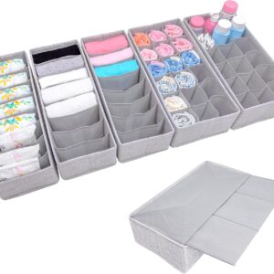 SIMPLE JOY® HEMNES Organizer, Schadstoffgeprüft, DAS ORIGINAL; Stabiler Boden; Schubladen Ordnungssystem für Wickelbedarf, Kinderkleidung, Socken, Unterwäsche; 5er Set, passgenau für ikea Kommode