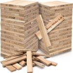 3.0 Eiche – 210 Stück – Bastelholz OHNE Klebeband – Hölzchen für DIY Projekte und Deko – Hölzer zum Bauen und Verkleiden