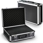 PeakTech P 7305 Universalkoffer – abschließbarer Universal-Transportkoffer mit Würfelschaumstoff – tragbarer Fotokoffer – robuster Koffer mit Schutz vor Regen und Staub – Groß (405 x 330 x 150 mm)