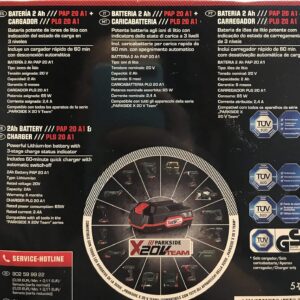 Akku 20 V 2 Ah + Ladegerät (PAP20A1 + PLG20A1) Parkside X20VTEAM Original