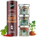 Gepp's Feinkost Grillgewürze Geschenkset "Grillmeister" I Gourmet Texas BBQ Rub Gewürz, Kräuterbutter & Magic Dust BBQ Rub als Geschenk I Probierset ohne künstliche Zusätze