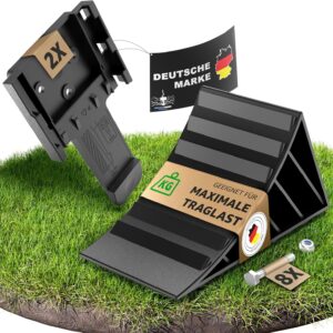 Unterlegkeile Test SEHR GUT [2er Set] & Befestigungsmaterial - Unterlegkeile Anhänger bis 1600kg Achslast - Keil PKW Anhänger Zubehör (Montierbar)