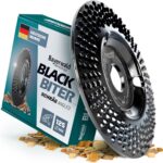 Bayerwald"Black Biter" - Raspelscheibe - Ø 125 mm x 22,2 mm | schnelles, grobes Abschleifen von Holz & Holzwerkstoffen | für Winkelschleifer