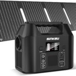 SinKeu 96Wh Tragbare Powerstation mit Solarpanel 40W, 30000mAh LiFePO4-Akku Solargenerator mit 230V 150W AC Steckdose/12V DC/USB, Notstromversorgung für Camping, Picknicks, Garten, Notfälle