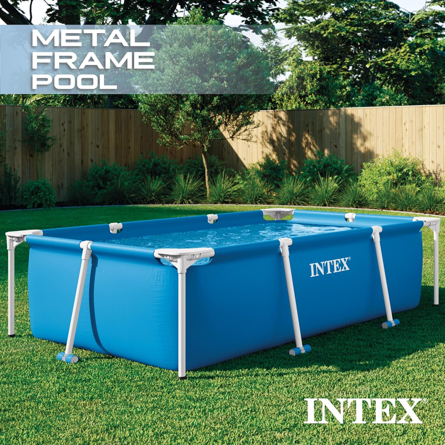 Intex Pool, Blau, 220 x 150 x 60 cm – Bild 2