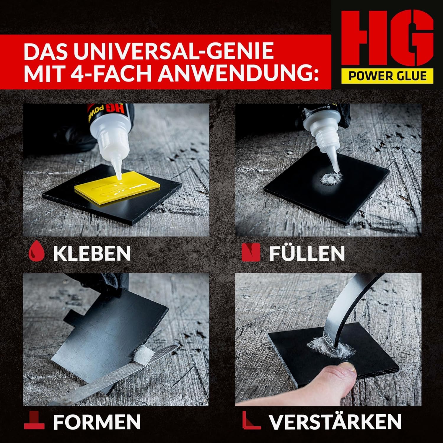 Die Schweißnaht aus der Flasche by HG Power Glue I MINIs I Sekundenkleber extra stark – Bild 5