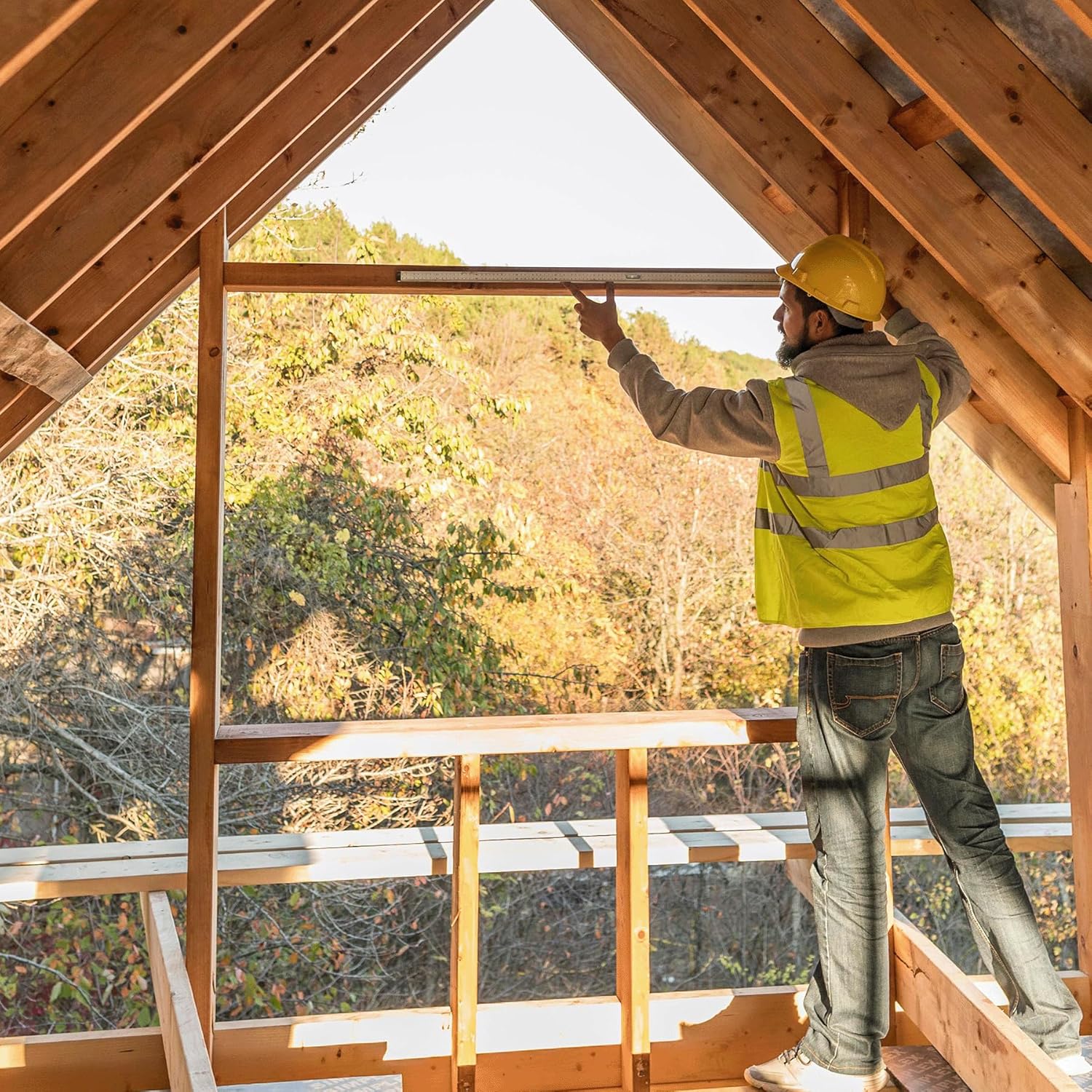 SCREW REBEL Tellerkopfschrauben 8,0 x 300 mm, 50 Stück, hell verzinkt - Universalschraube mit Doppelspiralgewinde, Holzbauschraube mit TX40 Antrieb und ETA Zulassung – Bild 5