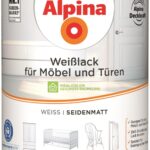 Alpina Weißlack für Möbel und Türen 2 Liter seidenmatt