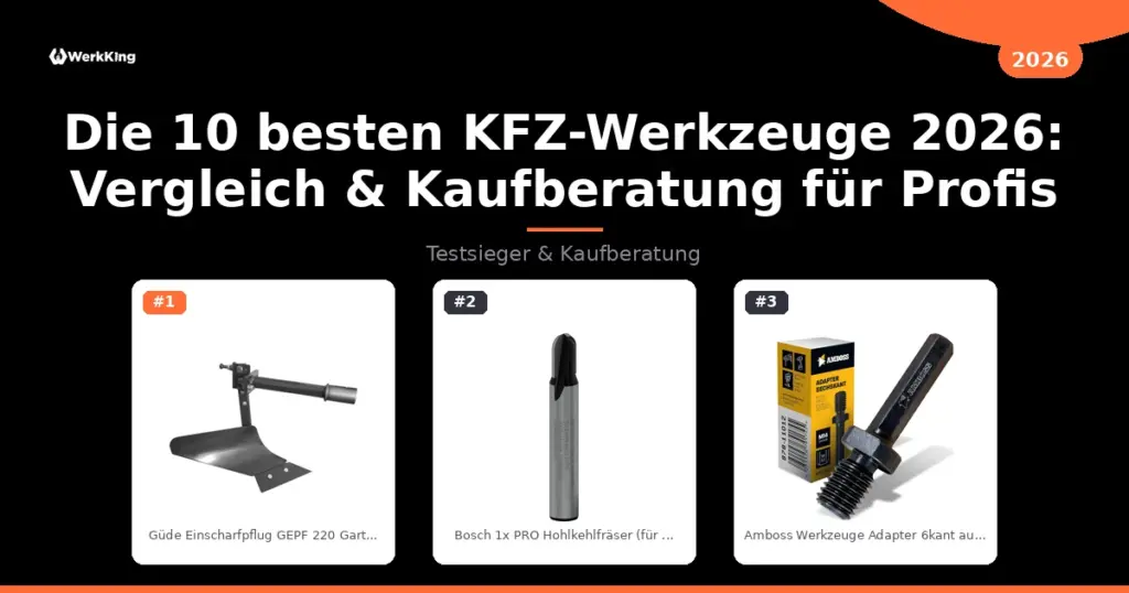 Die 10 besten KFZ-Werkzeuge 2026: Vergleich & Kaufberatung für Profis