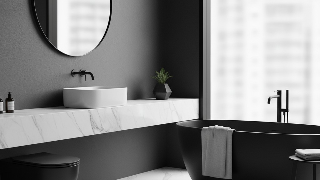 8 Ideen für ein modernes Badezimmer in Schwarz & Weiß: Dein Update