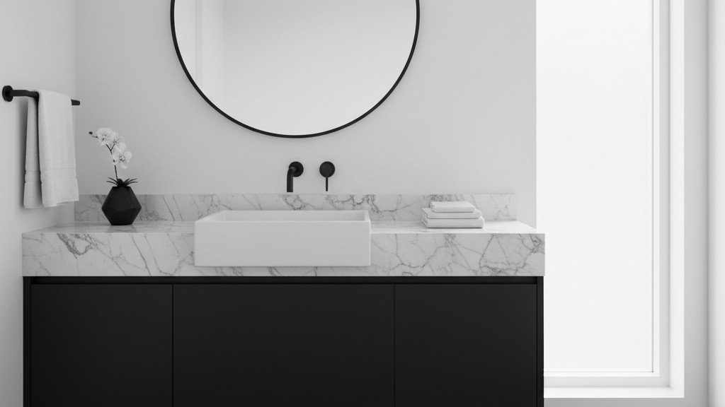 8 Ideen für ein modernes Badezimmer einrichten: Schwarz & Weiß perfekt kombiniert