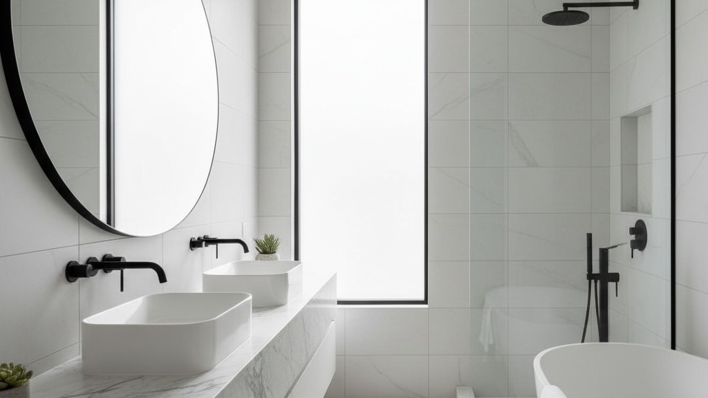 8 Ideen für ein modernes Badezimmer in Schwarz & Weiß: So gelingt der Look