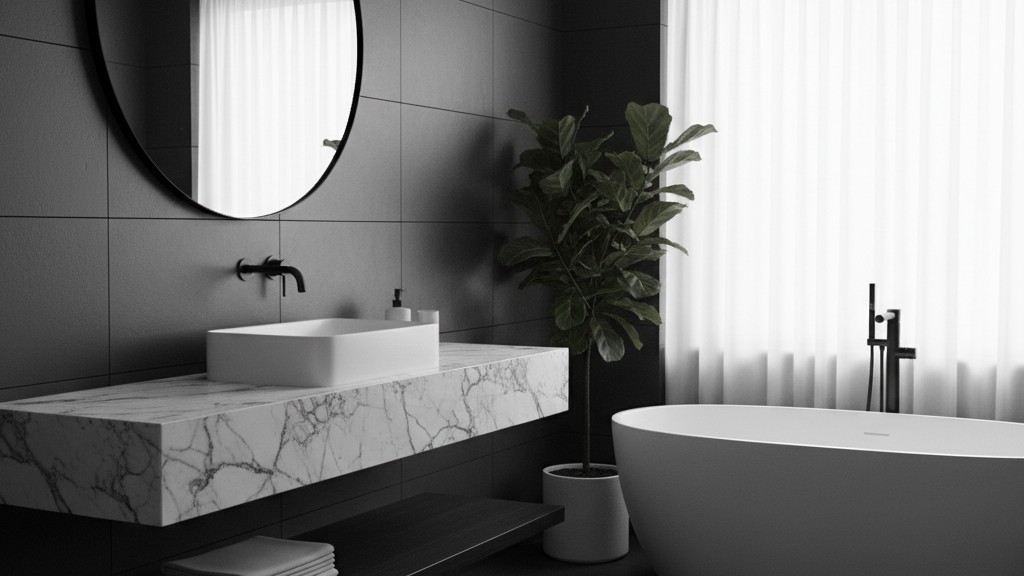 8 Ideen, ein modernes Badezimmer einzurichten: Dein Schwarz-Weiß Konzept
