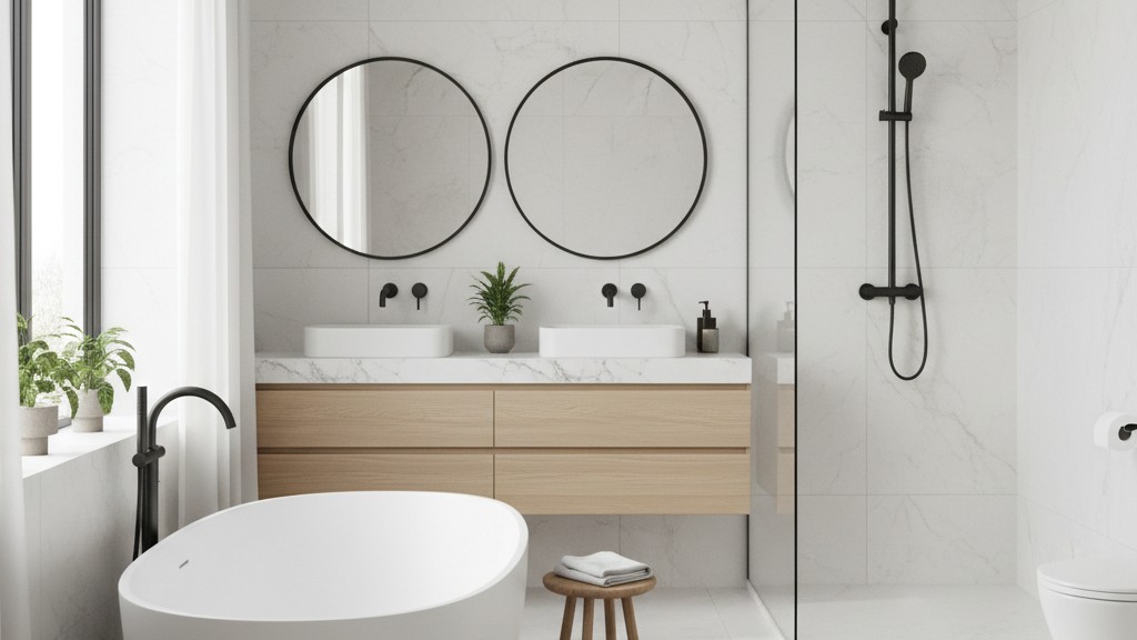 8 Ideen, wie du ein modernes Badezimmer einrichten kannst – Schwarz & Weiß perfekt kombiniert