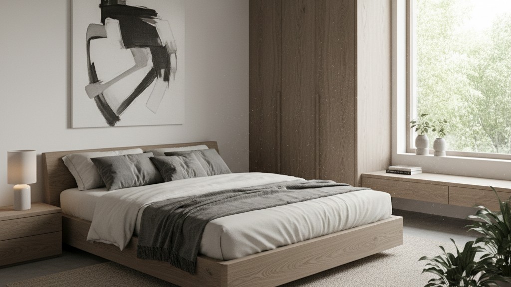 7 Schlafzimmer minimalistisch Ideen für echte Ruhe