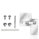 Generator-Sicherheits-Interlock-Kit für 100 Ampere-Schutzschalter-Panels mit 7/8 bis 1 1/4 Zoll Abstand, Aluminiumlegierungsplatte, Schrauben, Muttern, Bohrer und Etiketten für sichere