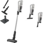 AEG 5000 Akku‑Staubsauger, kabelloser Staubsauger, Starker Digital‑Motor, MultiFloor‑Bodendüse für Teppich und Hartboden, bis zu 50 Min. Laufzeit, hygienische Staubentleerung, 18,5V, Weiß, AP51UH18ST
