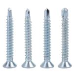 Schrauben Bohren Endstückschraube Set Senkkopf Selbstbohrend Selbstschneidende 50 stücke M4.2 Metallschrauben für Blechbefestigung((M4.2*50(50PCS)))