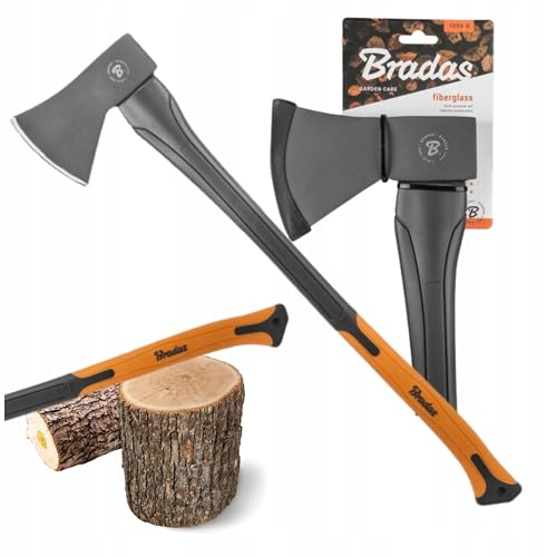 Bradas Garden Care - Universale Axt - äxte - Beil aus gehärtetem Stahl & Fiberglas - Perfekt für Holzspalten & Gartenarbeit - Garten – KT-SF1125 – 1250g 1 Bradas Garden Care - Universale Axt - äxte - Beil aus gehärtetem Stahl & Fiberglas - Perfekt für Holzspalten & Gartenarbeit - Garten – KT-SF1125 – 1250g