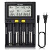 Universal akku Ladegerät, 18650 Baterieaufladegerät mit 4 Schacht, LCD-Display Batterien Ladegerät für Li-Ion LiFePO4 NI-MH NI-Cd AA AAA C 18350 18500 18700 20700 21700 26650 RCR123. 6 41y4yJx8kBL. SL500