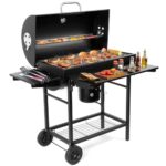 Großer Holzkohlegrill, BBQ Grill mit 4 Lüftungen, Robuster Garten Outdoor Grill