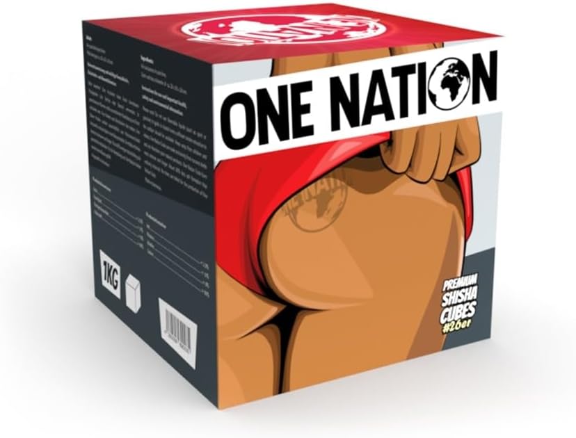 ONE NATION | Premium 26er Shisha Kokoskohle Naturkohle, Hookah Charcoal Shisha aus 100% Kokosschalen - max. 120 Minuten Brenndauer | Starke Hitze | Ohne Eigengeschmack & chemische Zusätze 5kg – Bild 2