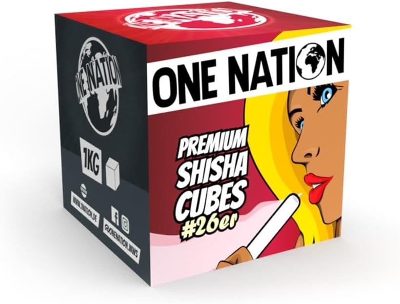 ONE NATION | Premium 26er Shisha Kokoskohle Naturkohle, Hookah Charcoal Shisha aus 100% Kokosschalen - max. 120 Minuten Brenndauer | Starke Hitze | Ohne Eigengeschmack & chemische Zusätze 5kg – Bild 5