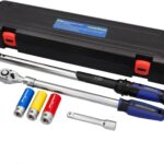 Goodyear Radwechselset, 6-teilig, Drehmomentschlüssel + Umschaltknarre + 3-TLG. Steckschlüsselsatz + Verlängerung, Box