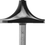 ENT 14392 Abrundfräser HW, Schaft (S) 12 mm, Durchmesser (D) 76,2 mm, NL 38,1 mm, R 31,8 mm, SL 45 mm, mit Kugellager
