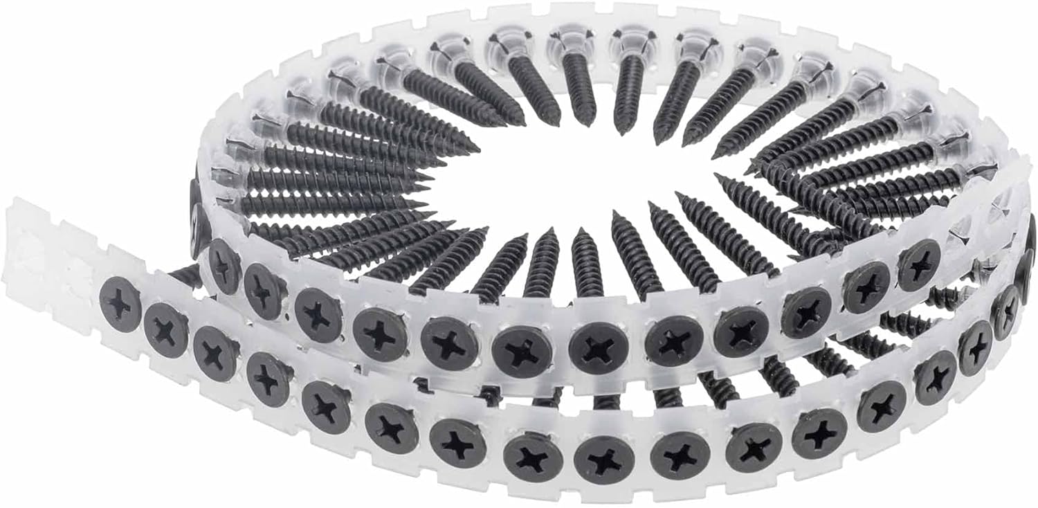 SCREW REBEL Magazinierte Schnellbauschrauben Feingewinde 3,9 x 35 mm - 1.000 Stück, Magazinschrauben, PH2 1 SCREW REBEL Magazinierte Schnellbauschrauben Feingewinde 3,9 x 35 mm - 1.000 Stück, Magazinschrauben, PH2