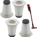 4 Pack Faltenfilter kompatibel mit Einhell TE-SV18 Li Cordless Handstaubsauger 2347180