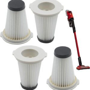 4 Pack Faltenfilter kompatibel mit Einhell TE-SV18 Li Cordless Handstaubsauger 2347180