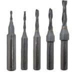 jjw-germany VHM - Spiralnutfräser Nutfräser Z= 2 für Hand Oberfräse mit Stahlschaft 8,0mm (5teiliges Spar Set)
