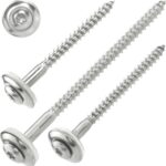 100 Stück SCREW REBEL Spenglerschrauben 4,5 x 40 mm - Edelstahl A2, Inox mit EPDM-Dichtscheibe Ø15mm TX 20