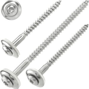 100 Stück SCREW REBEL Spenglerschrauben 4,5 x 40 mm - Edelstahl A2, Inox mit EPDM-Dichtscheibe Ø15mm TX 20