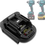 DM18M Akku-Adapter für Milwaukee M18 auf Makita, Adapter für Dewalt 18V 20V Akku auf Makita 18V-Elektrowerkzeugen (Keine Batterie)