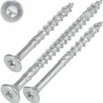 SCREW REBEL Holzschrauben 6,0 x 100 mm, 100 Stück, hell verzinkt - Universalschraube mit Doppelspiralgewinde, Spanplattenschraube mit TX30 Antrieb und ETA Zulassung