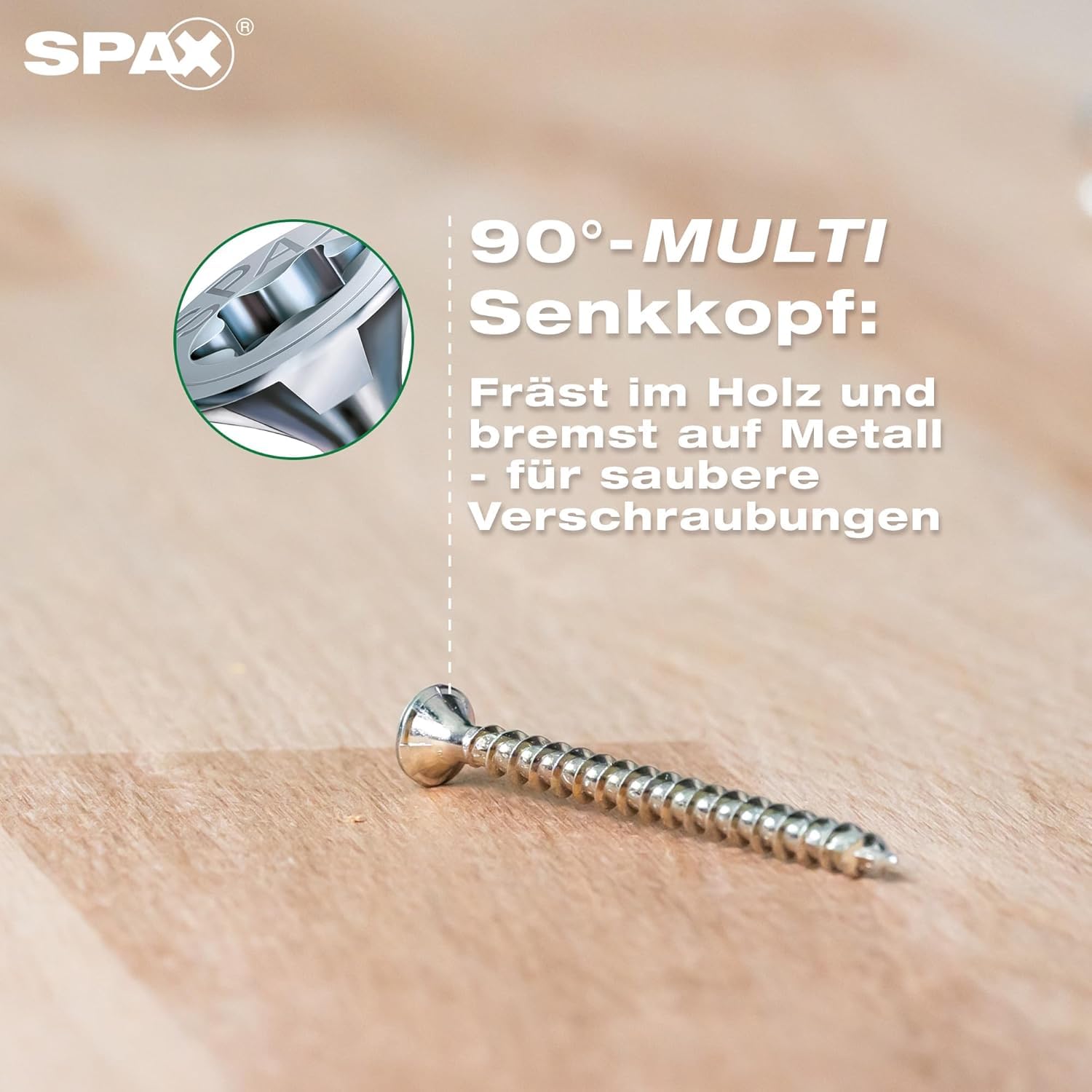 SPAX Universalschraube 3 x 20 mm, 180 Stück - Holzschrauben, Vollgewinde, Senkkopf, T-STAR plus T20, 4CUT Spitze, WIROX Beschichtung - 8000000286797 – Bild 5